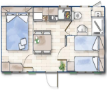 vieste casa mobile family - planimetria
